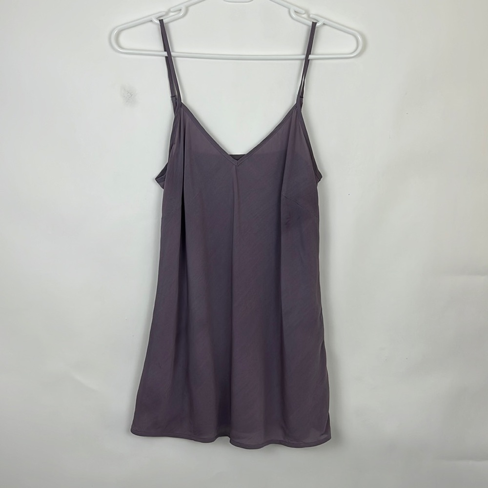 Tank top sheer lavender cami with adjustable straps S